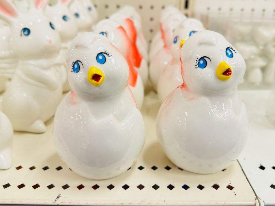 Spritz Ceramic Chick on shelf in store