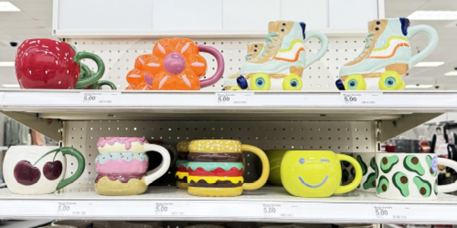 Fun New Target Coffee Mugs Only $5 (Burgers, Donuts, Roller Skates, Avocados, & More!)