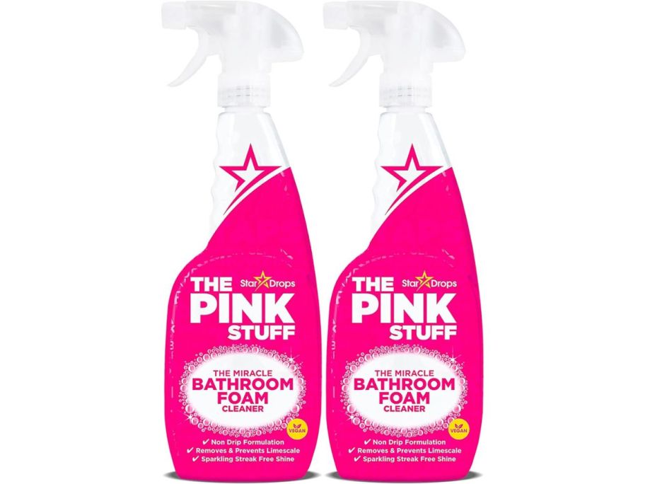 The Pink Stuff Bathroom Foam 2-Pack stock image