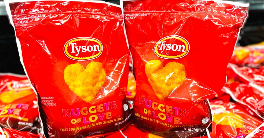 Tyson Heart-Shaped Chicken Nuggets are Back at Walmart (Fun Valentine’s Idea for the Kiddos)