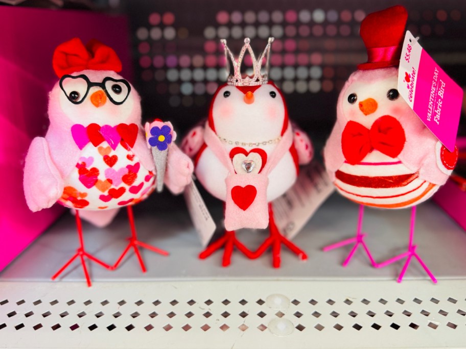 Way To Celebrate Valentine's Day Fabric Birds