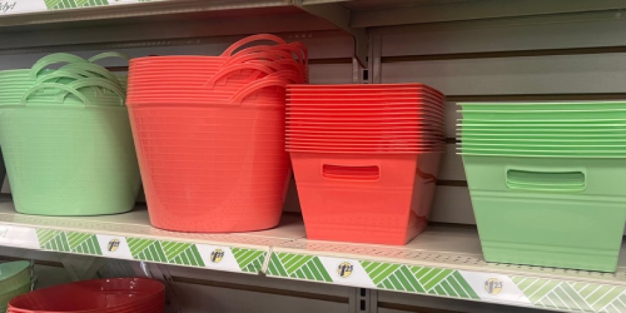 Get Organized with Dollar Tree Storage Baskets for JUST $1.25!