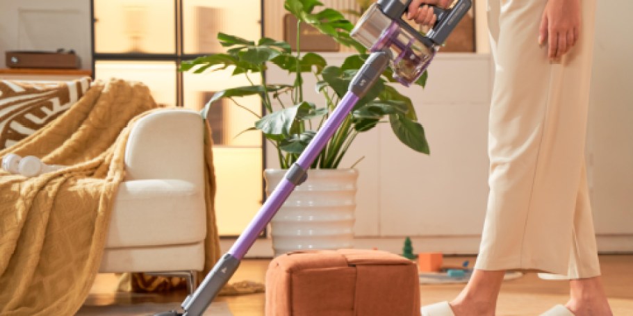 Cordless Vacuum Cleaner Just $77.49 Shipped on Amazon (HEPA Filter & Anti-Hair Wrap Design)