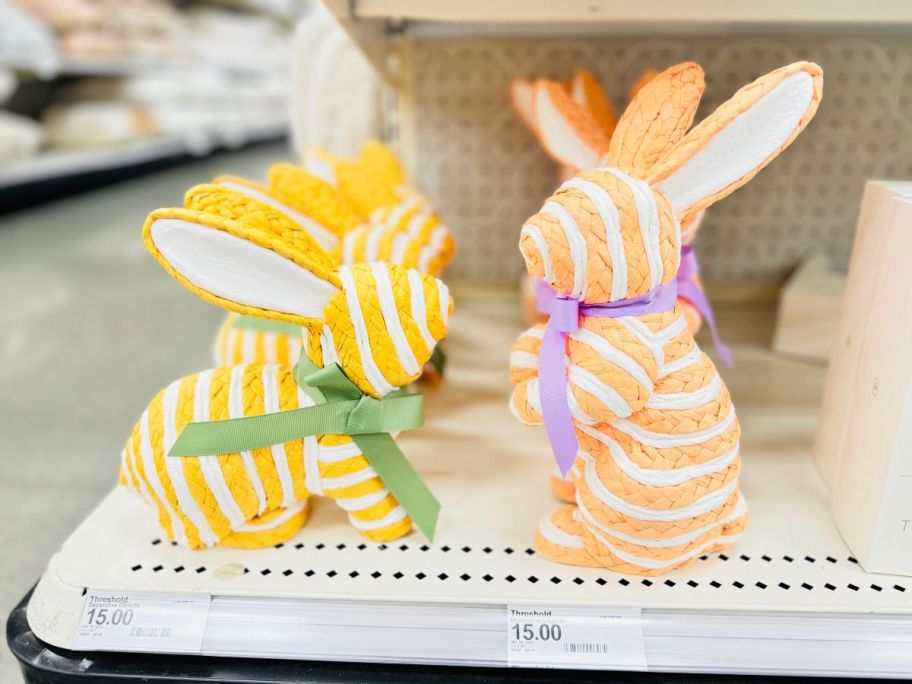 Threshold Woven Bunnies on shelf in store