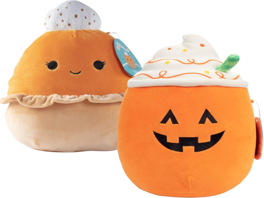 Pumpkin Pie and Jackolantern Pumpkin Spice Latee Squishmallows