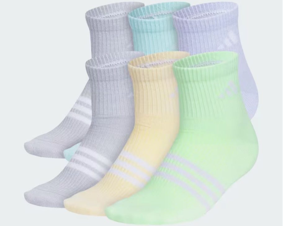 Adidas Kids Superlite 3.0 Quarter Socks 6-pack