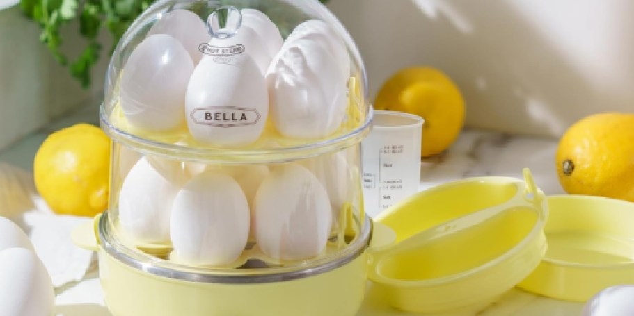 Double-Tiered Bella Egg Cooker Under $13 on Amazon – Makes 14 Eggs Fast!