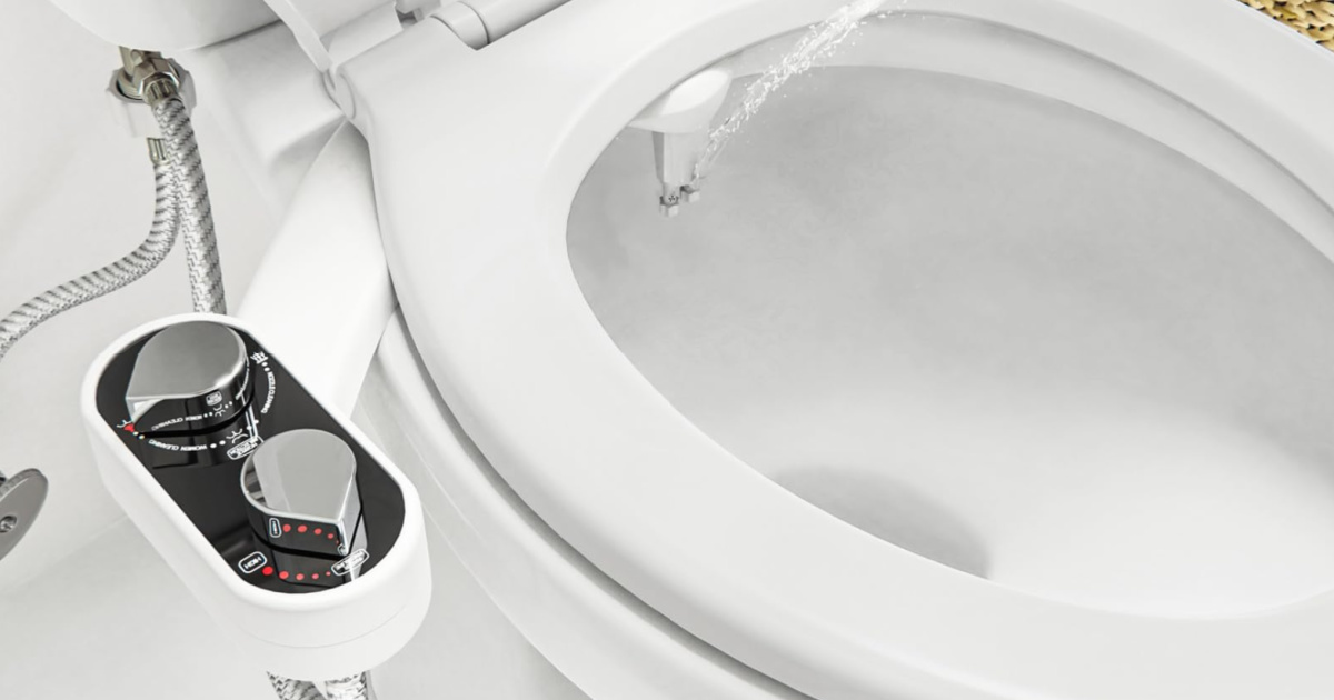 Clear Rear Bidet Attachment Just $33.99 Shipped for Prime Members (Reg. $52) | Installs in 15 Minutes