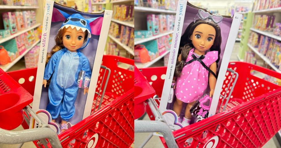 Disney ILY 4ever Stitch 18'' dolls inspired by Stitch and Minnie Mouse