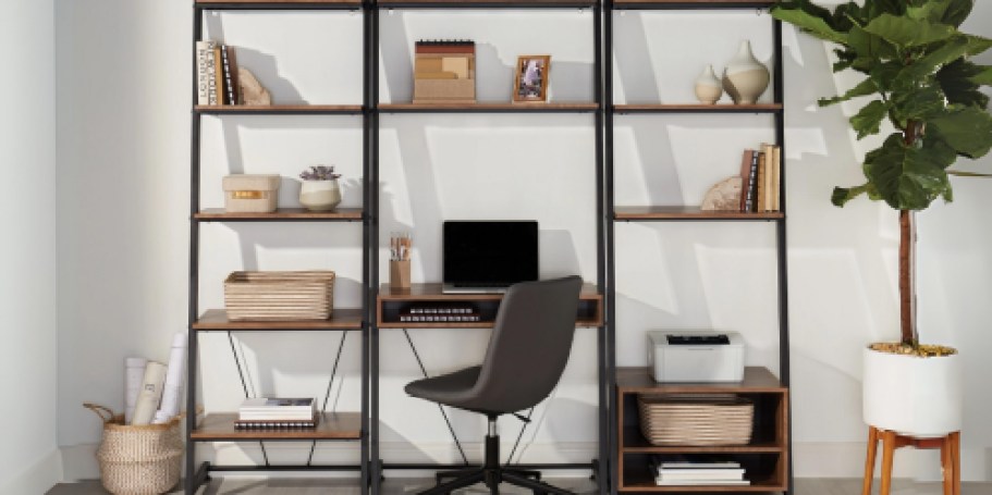 Modern Ladder Desk Just $79.99 Shipped on OfficeDepot.online + Get a Matching Bookcase for the Same Price!
