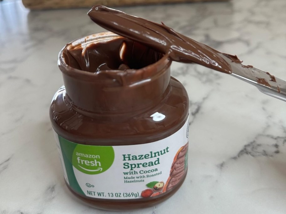 Amazon Fresh Hazelnut Spread 13oz Jar