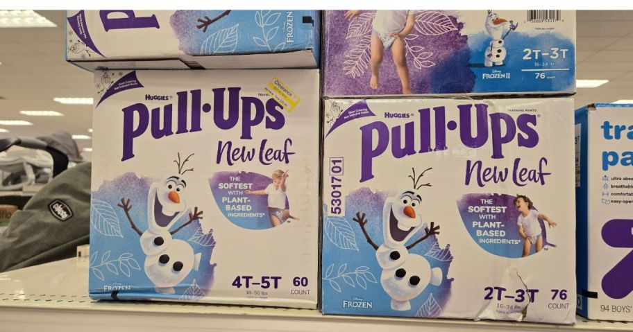 2 boxes of Huggies Pull-Ups New Leaf Clearance