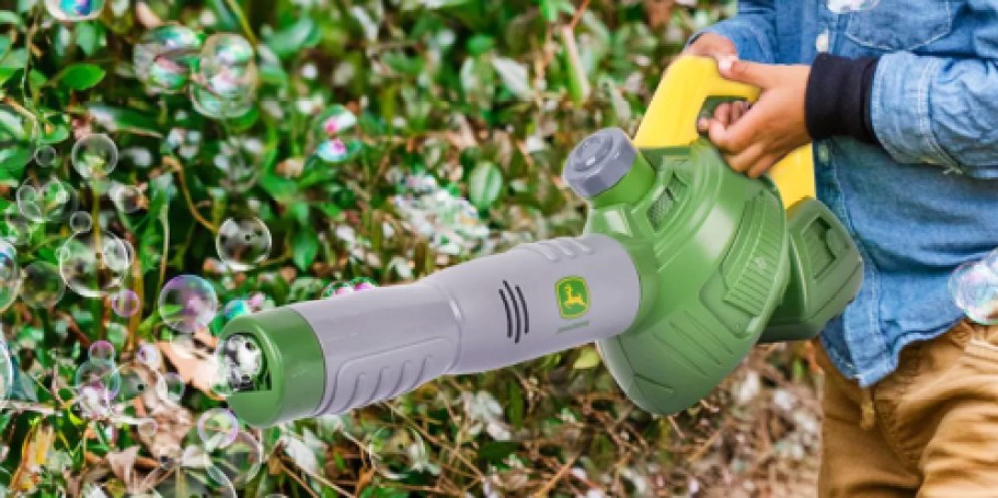 John Deere Bubble Leaf Blower or Mower Only $14.99 on Target.online (Includes Bubble Solution Gas Can)