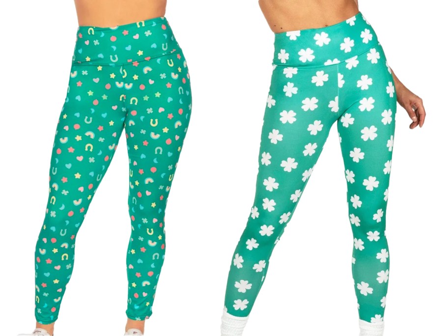 Lucky Charmer and Maximum Luck Clover High-Waisted Leggings