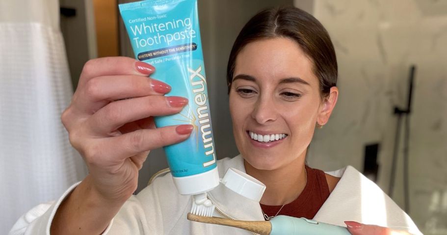 Lumineux Teeth Whitening Toothpaste 3-Pack Just $12.59 Shipped on Amazon (Team-Fave!)