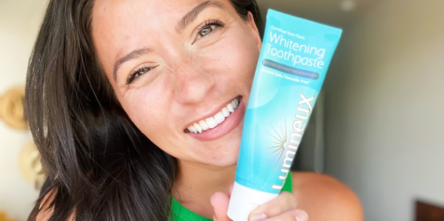 Team Fave Lumineux Teeth Whitening Toothpaste 3-Pack Just $12.59 Shipped on Amazon