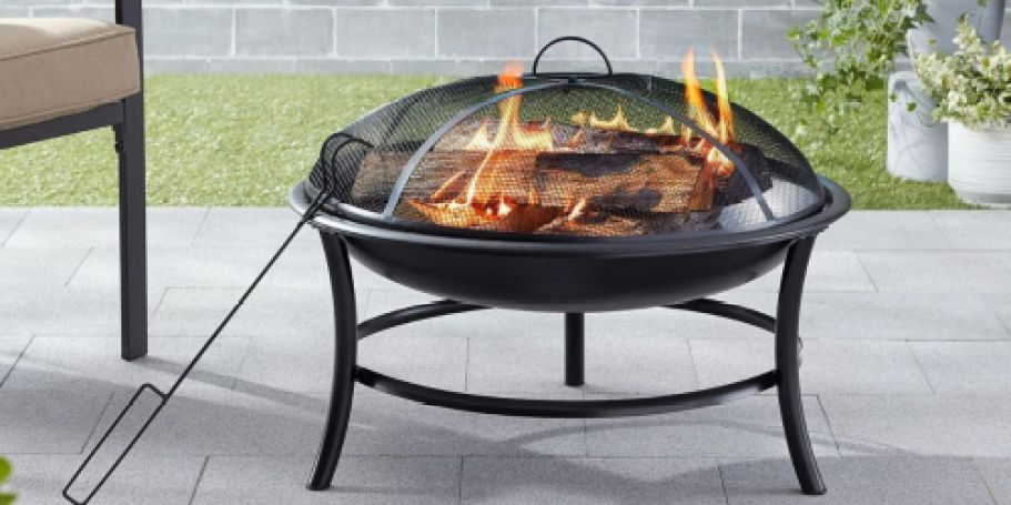 Up to 50% Off Walmart Fire Pits | Wood-Burning with Cover Just $24.97 Shipped!