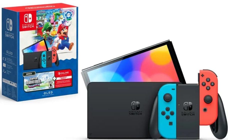 Nintendo Switch OLED Bundle with Maro Wonder