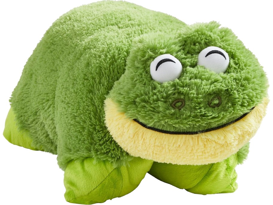 green frog pillow pet