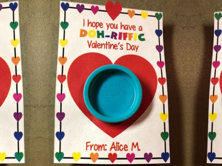 A Play Dough Valentine