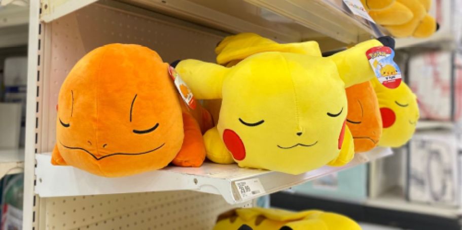 30% Off Pokémon Sleeping Plush Buddies on Target.online | Pikachu, Charmander, & More