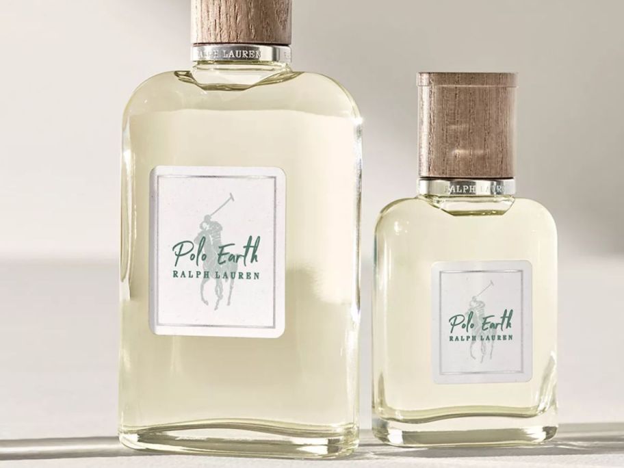 Large and Small bottles of Ralph Lauren Earth fragrances