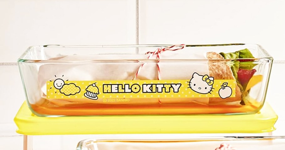 Hello Kitty Pyrex Food Storage Container Just $6.60 on Amazon