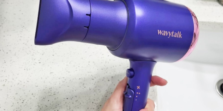 Negative Ion Hair Dryer Only $21.89 on Amazon | Includes Smoothing & Diffuser Attachments