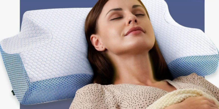 Memory Foam Pillow w/ Ergonomic Head & Neck Support Only $19.99 on Amazon (Reg. $40)