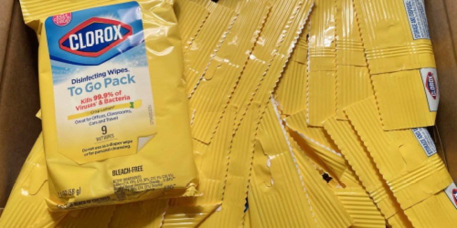 Clorox Disinfecting Wipes To Go Packs 24-Count Only $12 Shipped on Amazon (Just 51¢ Each!)