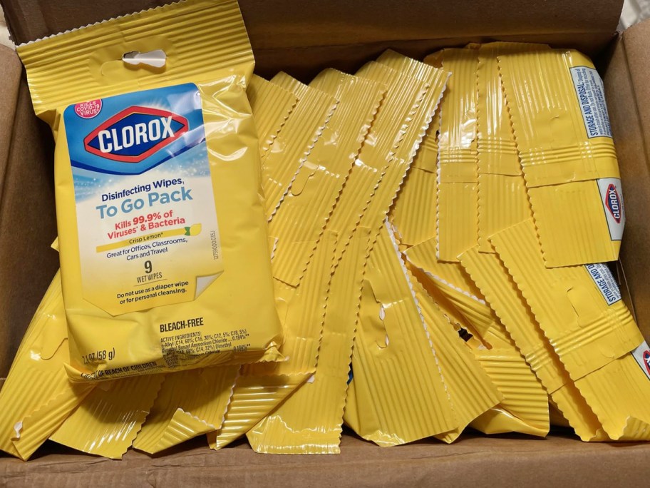 clorox to go wipes in box 