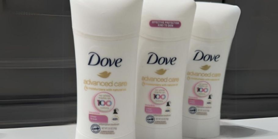 Dove Advanced Care Invisible Deodorant 4-Pack Only $14.85 Shipped on Amazon (Reg. $28)