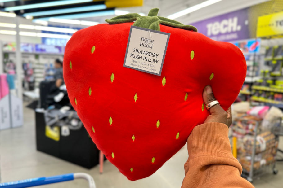 Five Below strawberry pillow 