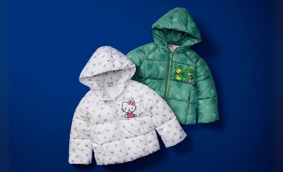 Walmart Toddler Hooded Puffer Jackets Only $14.98 (Reg. $30) | Hello Kitty, Disney, & More