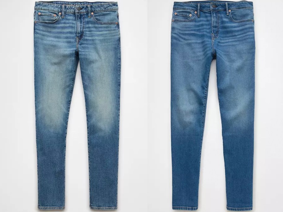 two pairs of mens jeans