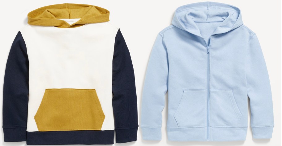 colorblock and blue boys sweatshirt