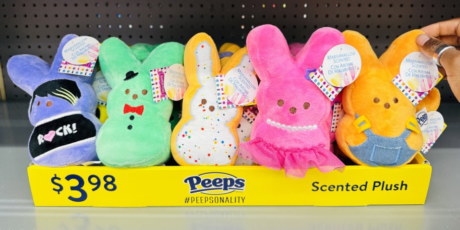 scented peeps in box ons shelf in walmart store 