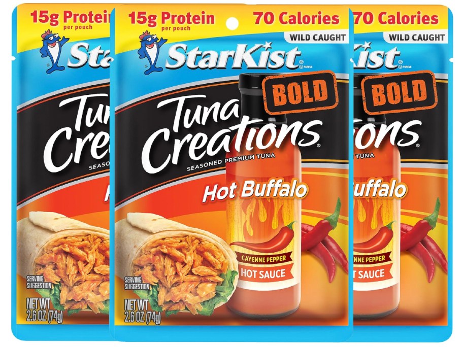 hot buffalo tuna creations pouches 