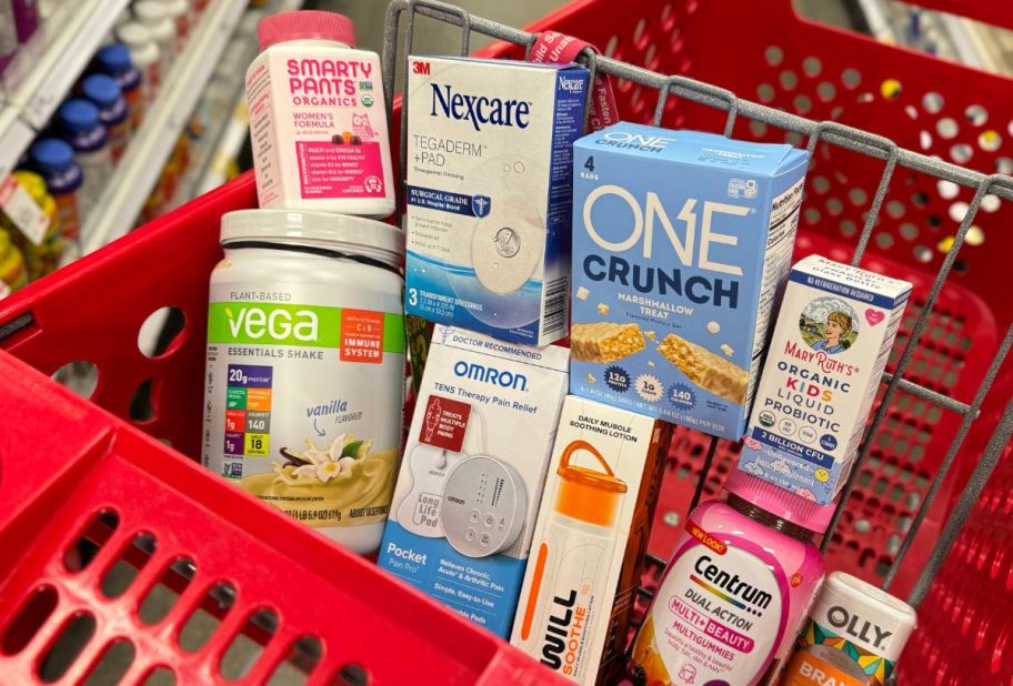 clearance items in a target cart