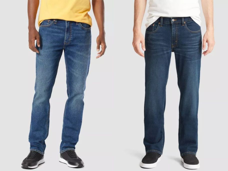 two men wearing target jeans