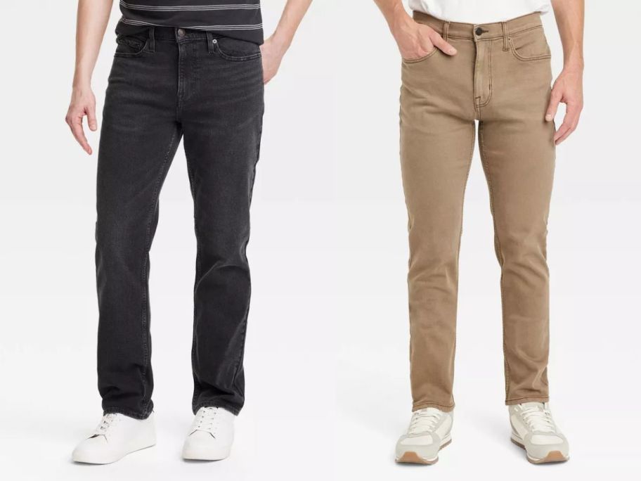 two men wearing target jeans