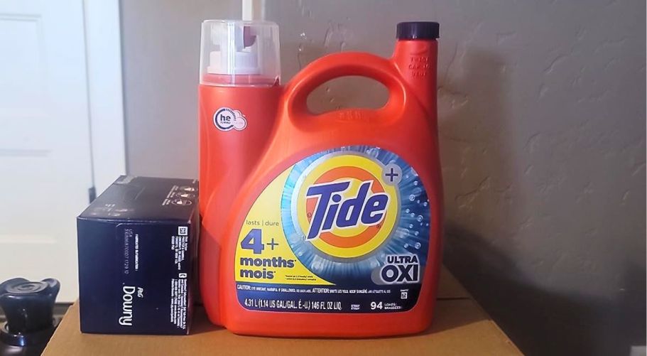 HUGE Tide Ultra Oxi Detergent 149oz Bottle Only $13.93 Shipped on Amazon