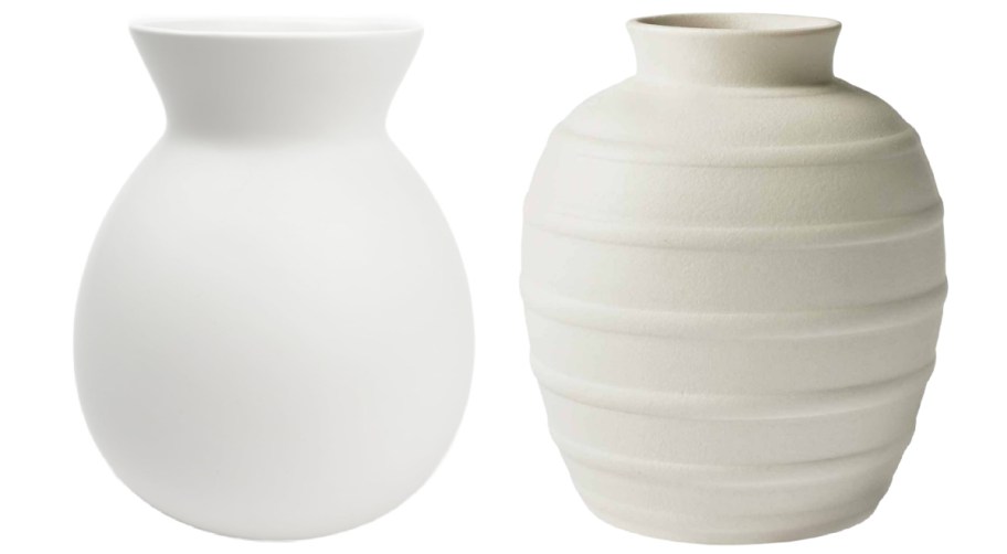 vases in white and beige -2