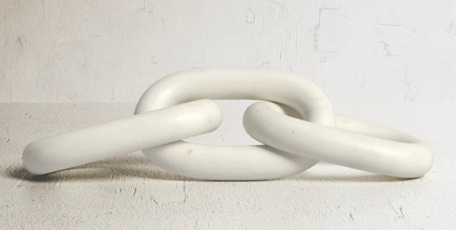 marble chain link on white surface
