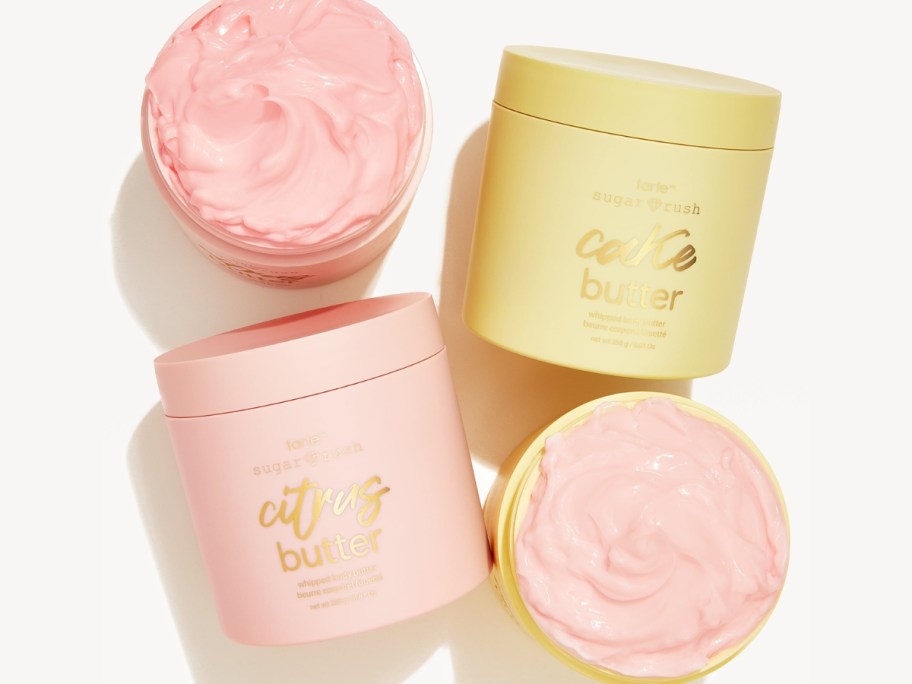 jars of Tarte Sugar Rush Whipped Body Butter