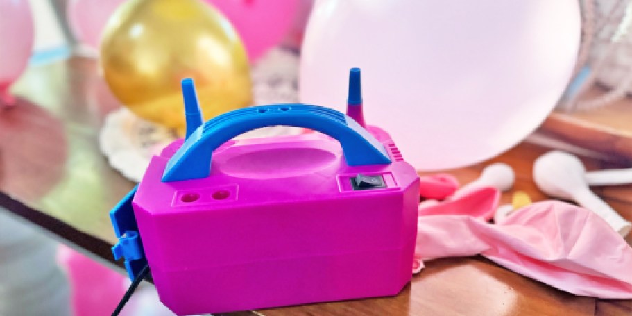 Electric Balloon Pump Only $13.49 on Amazon (Reg. $30) – Perfect for Balloon Arches!