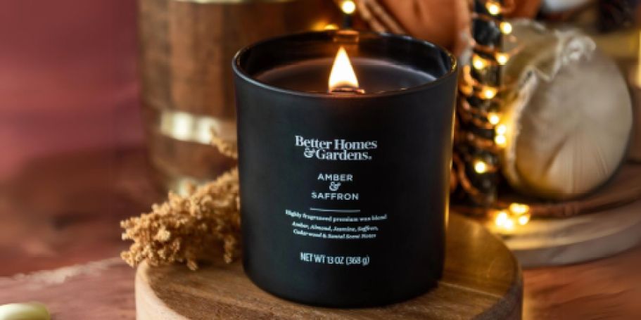 Better Homes & Gardens Wooden Wick Candles Only $10.87 on Walmart.online