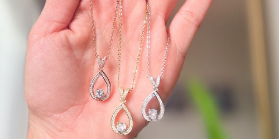 Cate & Chloe 18K Gold Plated Teardrop Necklace ONLY $17.80 Shipped (Reg. $135)