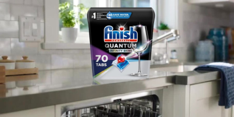 Finish Quantum Dishwasher Tablets 70-Count Only $11.96 Shipped on Amazon