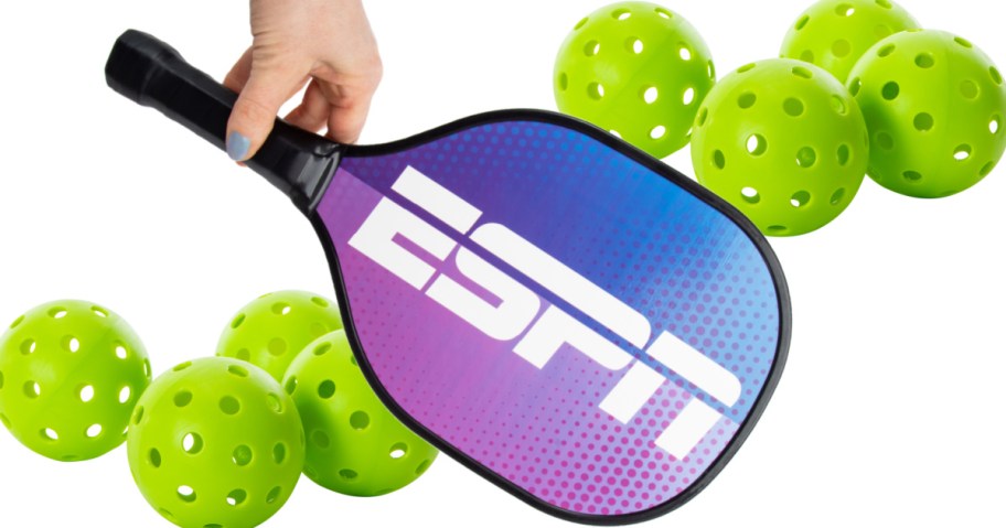 ESPN Pickleball Paddle & Balls